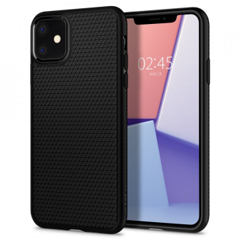 Husa pentru iPhone 11 - Spigen Liquid Air - Matte Black 