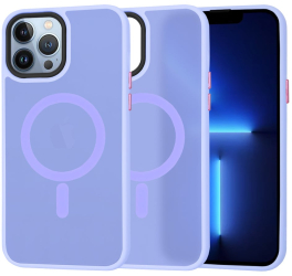 Husa pentru iPhone 13 Pro Max - Techsuit HaloFrostA MagSafe Series - Light Purple 