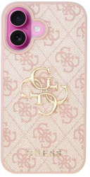 Husa pentru iPhone 16 Plus - Guess Hardcase 4G Big Logo GUHCP16M4GMGPI - Pink 