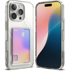 Husa pentru iPhone 16 Pro Max - Ringke Fusion Card - Clear