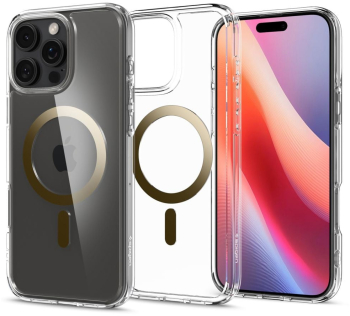 Husa pentru iPhone 16 Pro Max - Spigen Ultra Hybrid MagSafe - Gold 