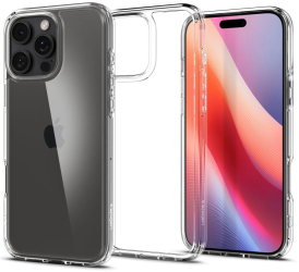 Husa pentru iPhone 16 Pro - Spigen Ultra Hybrid - Crystal Clear 