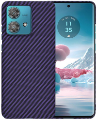 Husa pentru Motorola Edge 40 Neo - Techsuit Carbonite FiberShell - Purple 