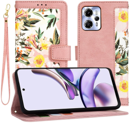 Husa pentru Motorola Moto G13 / G23 / G53 - Techsuit FlipCraft - Sweetheart Pink 