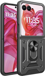 Husa pentru Motorola Razr 50 Ultra - Techsuit CamShield Series - Black 