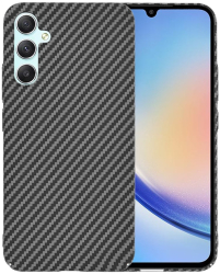 Husa pentru Samsung Galaxy A34 5G - Techsuit Carbonite FiberShell - Black