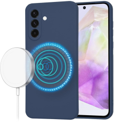 Husa pentru Samsung Galaxy A36 5G - Techsuit SoftFlex MagSafe - Navy Blue 