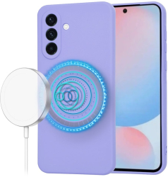 Husa pentru Samsung Galaxy A56 5G - Techsuit SoftFlex MagSafe - Light Purple 