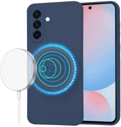 Husa pentru Samsung Galaxy A56 5G - Techsuit SoftFlex MagSafe - Navy Blue 