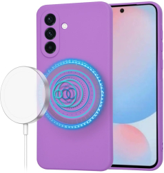 Husa pentru Samsung Galaxy A56 5G - Techsuit SoftFlex MagSafe - Purple 