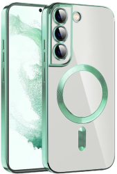 Husa pentru Samsung Galaxy S22 5G - Techsuit Luxury Crystal MagSafe - Light Green 