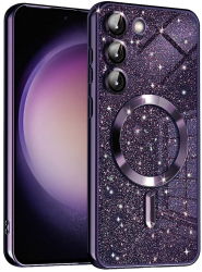 Husa pentru Samsung Galaxy S23 Plus - Techsuit Luxury Glitter MagSafe - Deep Purple 