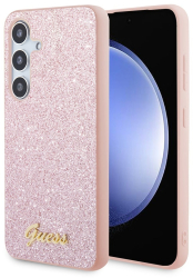 Husa pentru Samsung Galaxy S24 - Guess Glitter Script GUHCS24SHGGSHP - Pink 