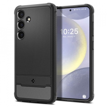 Husa pentru Samsung Galaxy S24 Plus - Spigen Rugged Armor - Black 
