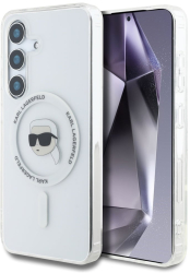 Husa pentru Samsung Galaxy S25 - Karl Lagerfeld IML MagSafe KLHMS25SHLSKIH - Karls Head