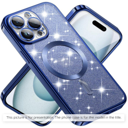 Husa pentru Samsung Galaxy S25 Plus - Techsuit Luxury Glitter MagSafe - Deep Blue 