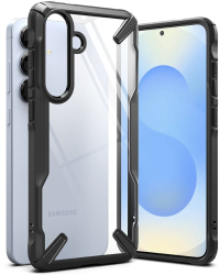 Husa pentru Samsung Galaxy S25 - Ringke Fusion X - Black 