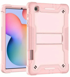 Husa pentru Samsung Galaxy Tab S6 Lite 10.4 P610/P615 + Folie - Techsuit Rugged TabShell - Rose Gold 