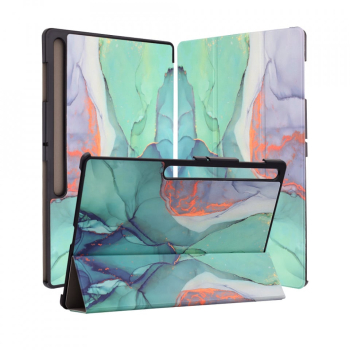 Husa pentru Samsung Galaxy Tab S8 Ultra / S9 Ultra / S10 Ultra - Techsuit FoldPro - Green Time 