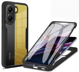 Husa pentru Xiaomi Poco X7 Pro + Folie - Techsuit ColorVerse 360 Series - Black 