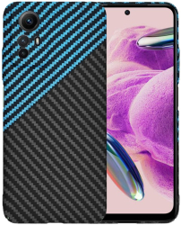 Husa pentru Xiaomi Redmi Note 12S - Techsuit Carbonite FiberShell - Blue Pulse 