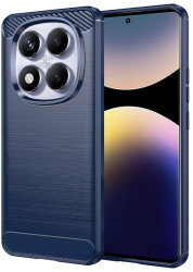 Husa pentru Xiaomi Redmi Note 14 Pro 4G / Poco F7 - Techsuit Carbon Silicone - Blue 