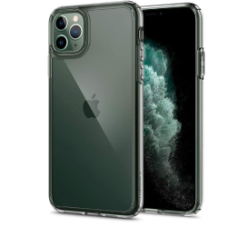 Husa Spigen Ultra Hybrid pentru iPhone 11 Pro Max 2019 Transparenta - RESIGILAT 