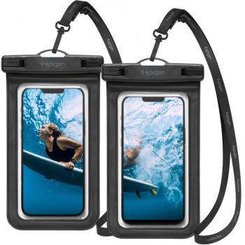 Husa universala pentru telefon set 2 - Spigen Waterproof Case A601 - Black 