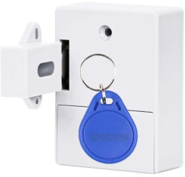 Incuietoare Inteligenta Techstar® EMID IC Digital Discret Deblocare cu card RFID Control Acces Alb 