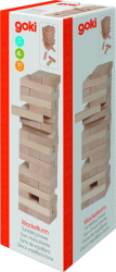 Joc Jenga de lemn 4 ani + pentru copii si adulti Goki - Joc de coordonare 