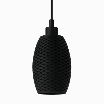 Lampa suspendata Sani Budva E27 material ecologic PLA 136 x 136 x H 228 mm negru 