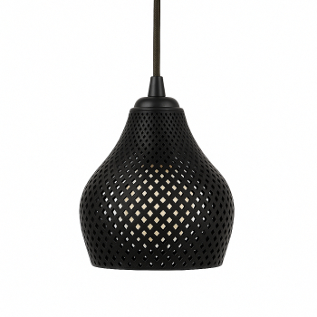 Lampa suspendata Sani Milano E27 material ecologic PLA 145 x 145 x H 145 mm negru 