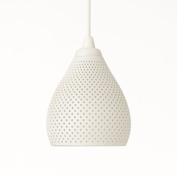 Lampa suspendata Sani Paris E27 material ecologic PLA 145 x 145 x 144 mm alb 