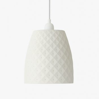 Lampa suspendata Sani Trieste E27 material ecologic PLA 225 x 225 x H 240 mm alb 