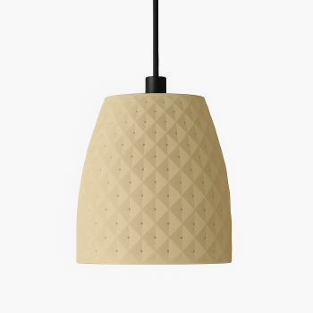 Lampa suspendata Sani Trieste E27 material ecologic PLA 225 x 225 x H 240 mm bej 