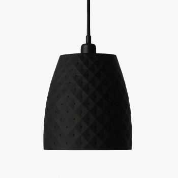 Lampa suspendata Sani Trieste E27 material ecologic PLA 225 x 225 x H 240 mm negru 
