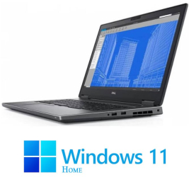 Laptop Dell Precision 7530 i7-8850H 32GB DDR4 SSD Quadro P1000 Win 11 Home 