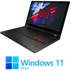 Laptop Lenovo P53 Hexa Core i7-9850H 32GB DDR4 SSD Quadro T1000 Win 11 Home 