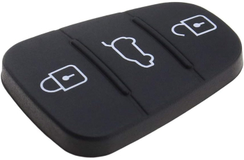 Membrana Cauciuc Butoane Cheie Auto 3 Butoane &ndash Compatibila Hyundai i10 i20 i30 ix35 ix45 Elantra Tucson Santa Fe Veloster So 
