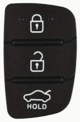 Membrana Cauciuc Butoane Cheie Auto 3 Butoane &ndash Compatibila Hyundai Kia &ndash Pad pentru Telecomanda Inlocuire Tastatura Cheie 