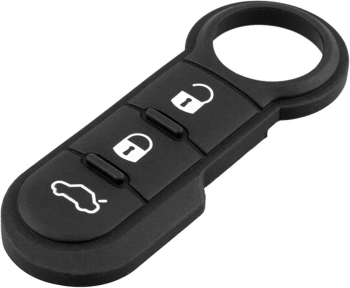 Membrana Cauciuc Butoane pentru Cheie Auto 3 butoane &ndash Compatibila Fiat 500 Punto Ducato Doblo Citroen Relay Peugeot Boxer 