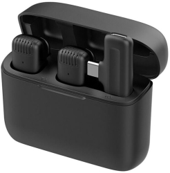 Microfon Lavaliera fara Fir Mufa Type C set 2 - Techsuit LW4 - Black 