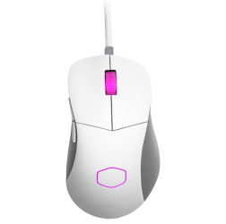 Mouse gaming Cooler Master MM730 RGB-LED cu fir 48 g 16K DPI Alb - RESIGILAT 