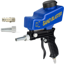 Pistol pneumatic de sablat cu rezervor din plastic multifunctional portabil conector inclus indeparteaza petele de rugina vopsea sau ul 