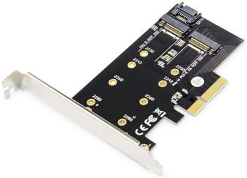 Placa de expansiune DIGITUS IO M.2 NGFF NVMe SSD PCIe 3.0 - RESIGILAT 