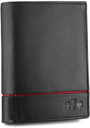 Portofel barbati Zagatto R ZG-N4-F5 Fabriano Piele naturala 12.5x9x3 cm Negru 