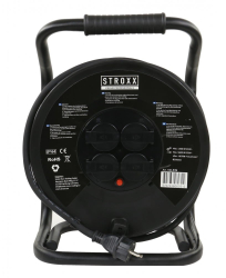 Prelungitor de curent izolatie neopren 40 metri pe tambur cu 4 prize IP44 STROXX 