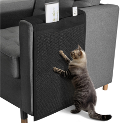 Protectie canapea Navaris cu spatiu de depozitare 128x45x1 cm sisal NAV000009XT004C 