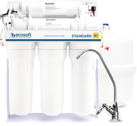 Purificator apa cu osmoza inversa Ecosoft cu mineralizare in 5 trepte si pompa booster 
