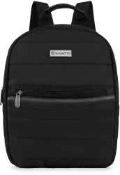 Rucsac matlasat pentru femei urban de scoala 31x25x10 cm negru Zagatto ZG778 